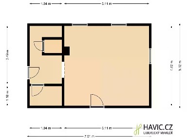 Pronájem skladového prostoru 35 m² Hrádek nad Nisou