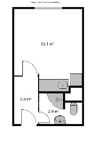 Pronájem bytu 1+kk 20 m² Na Pískovně, Liberec - Liberec XIV-Ruprechtice