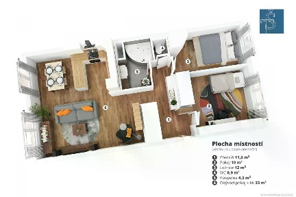 Prodej bytu 3+kk 71 m² Pujmanové, Praha - Nusle