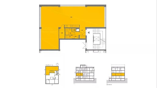 Pronájem kanceláře 145 m² Pod Stárkou, Praha - Michle