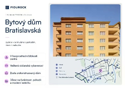 Prodej bytu 2+kk 45 m² Bratislavská, Brno - Zábrdovice