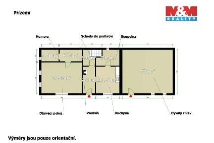 Prodej rodinného domu 72 m², pozemek 2271 m² Štědrá - Lažany