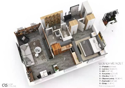 Pronájem bytu 2+kk 50 m² Anglická, Kladno - Kročehlavy