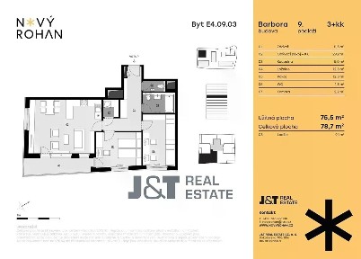 Prodej bytu 3+kk 75 m² Libeňský ostrov, Praha - Karlín