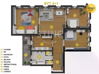 Prodej bytu 4+1 170 m² Krnovská, Opava
