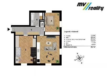 Prodej bytu 3+kk 85 m² Mcely