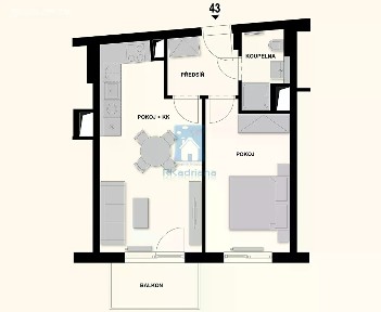 Pronájem bytu 2+kk 49 m² Maroldova, Praha - Nusle