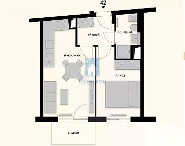 Pronájem bytu 2+kk 43 m² Maroldova, Praha - Nusle