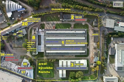 Pronájem výrobní haly, prostoru 900 m² Obecnická, Příbram - Příbram I