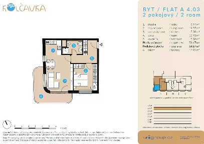 Prodej bytu 2+kk 52 m² Nad Kolčavkou, Praha - Libeň