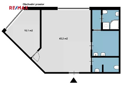 Pronájem obchodního prostoru 55 m² Bidláky, Brno - Štýřice