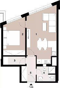 Prodej bytu 2+kk 47 m² Poděbradská, Praha - Vysočany