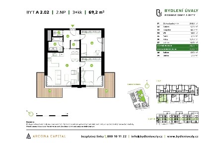 Prodej bytu 3+kk 73 m² Škvorecká, Úvaly