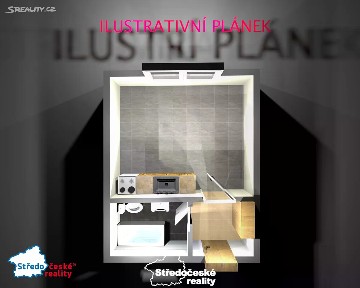 Pronájem bytu 1+kk 30 m² Na nové silnici, Praha - Horní Počernice