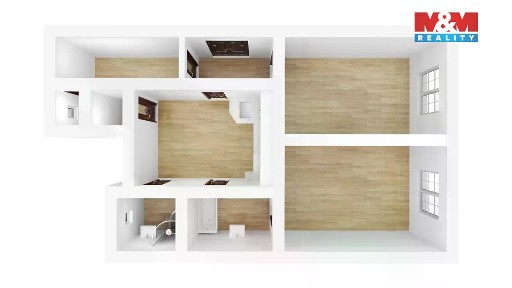 Pronájem bytu 2+1 75 m² Němejcova, Plzeň - Jižní Předměstí