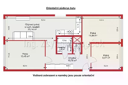 Pronájem bytu 4+kk 69 m² Křejpského, Praha - Chodov