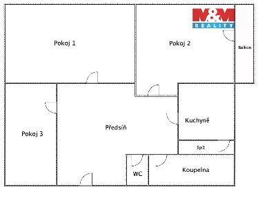 Prodej bytu 3+1 73 m² Žebětínská, Ostrovačice