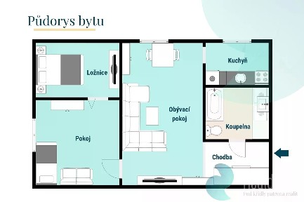 Prodej bytu 2+1 56 m² Netřebice