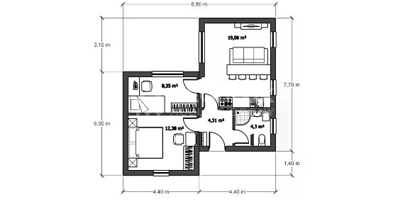 Prodej bytu 3+kk 60 m² Za Tratí, Trutnov - Horní Předměstí