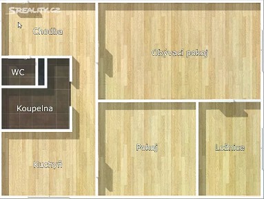 Pronájem bytu 3+1 66 m² Česká, Prachatice - Prachatice II