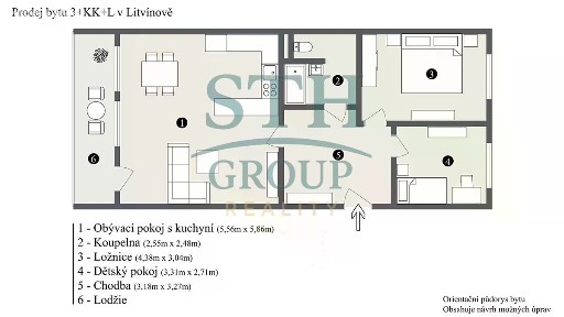 Prodej bytu 3+kk 75 m² Gluckova, Litvínov - Janov