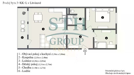 Prodej bytu 3+kk 75 m² Gluckova, Litvínov - Janov