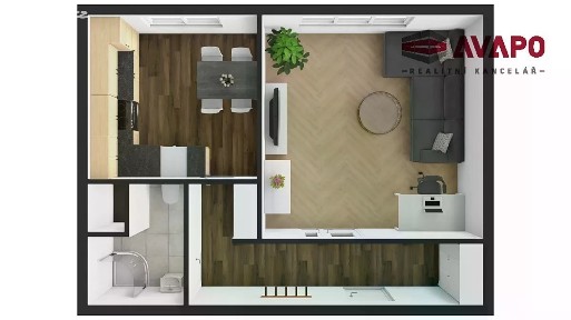 Pronájem bytu 1+1 38 m² Šrámkova, Opava - Kateřinky