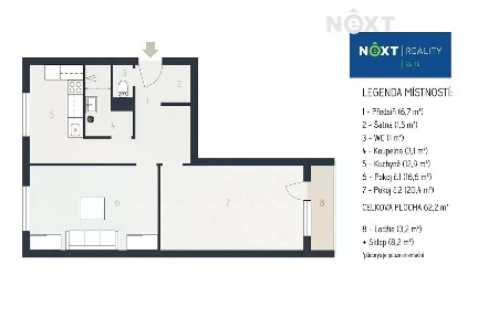Prodej bytu 2+1 74 m² Fučíkova, Bučovice