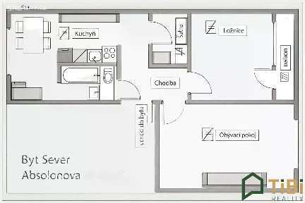 Prodej bytu 2+1 55 m² Absolonova, Blansko