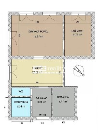Pronájem bytu 2+1 56 m² Slovenského nár. povstání, Rumburk - Rumburk 1