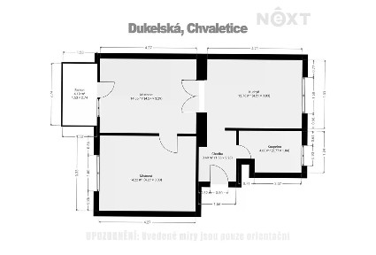 Prodej bytu 2+1 52 m² Dukelská, Chvaletice