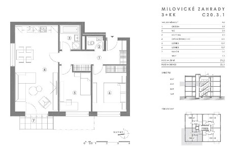 Pronájem bytu 3+kk 75 m² Armádní, Milovice - Mladá