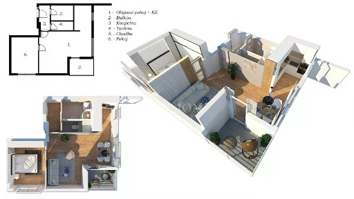 Prodej bytu 2+kk 60 m² K Cihelně, Sedlčany