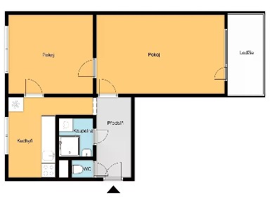 Pronájem bytu 2+1 54 m² Havanská, Kladno - Kročehlavy