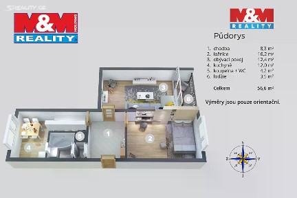 Prodej bytu 2+1 62 m² Glennova, Ústí nad Labem - Severní Terasa