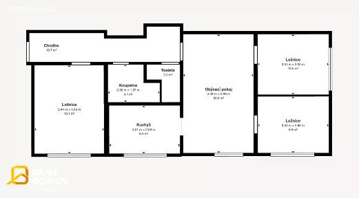 Prodej bytu 4+1 84 m² Ševcovská, Zlín