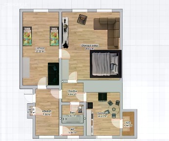 Pronájem bytu 2+1 75 m² Michalská, Litoměřice - Litoměřice-Město