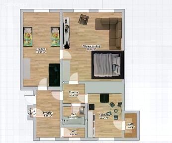 Pronájem bytu 2+1 75 m² Michalská, Litoměřice - Litoměřice-Město