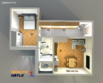 Prodej bytu 2+kk 59 m² Bratří Čapků, Hradec Králové