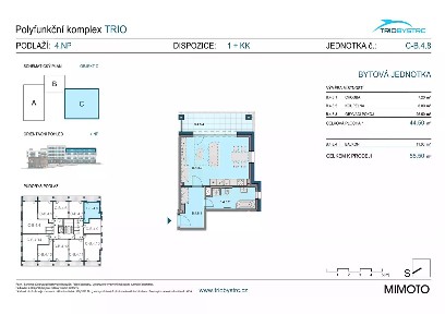 Prodej bytu 1+kk 46 m² Jakuba Obrovského, Brno - Bystrc