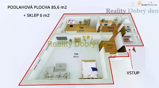 Prodej bytu 2+1 85 m² Dolní náměstí, Opava - Město