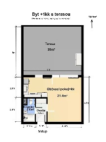 Pronájem bytu 1+kk 26 m² Vřesová, Praha - Troja