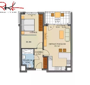 Pronájem bytu 2+kk 58 m² Stočesova, Praha - Ruzyně