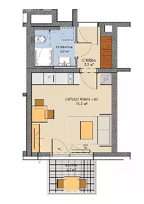 Prodej bytu 1+kk 24 m² Žižkova, Kralupy nad Vltavou