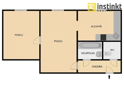 Prodej bytu 2+1 53 m² Dlouhá, Plzeň - Lobzy