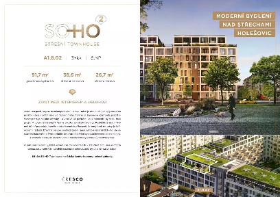 Prodej bytu 3+kk 92 m² V Háji, Praha - Holešovice