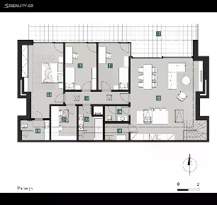 Prodej bytu 5+kk 137 m² Pecháčkova, Praha - Smíchov