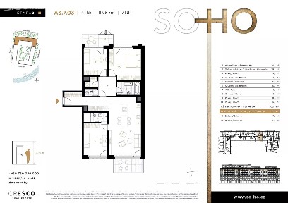 Prodej bytu 4+kk 114 m² Dělnická, Praha - Holešovice