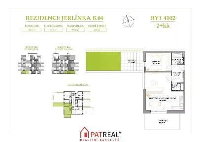Prodej bytu 2+kk 94 m² Jerlínová, Brno - Žebětín