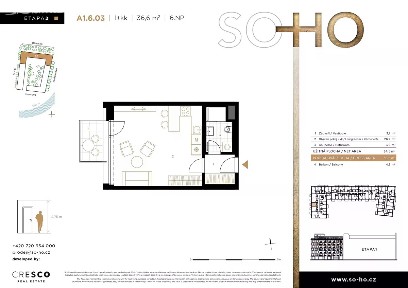 Prodej bytu 1+kk 37 m² V Háji, Praha - Holešovice